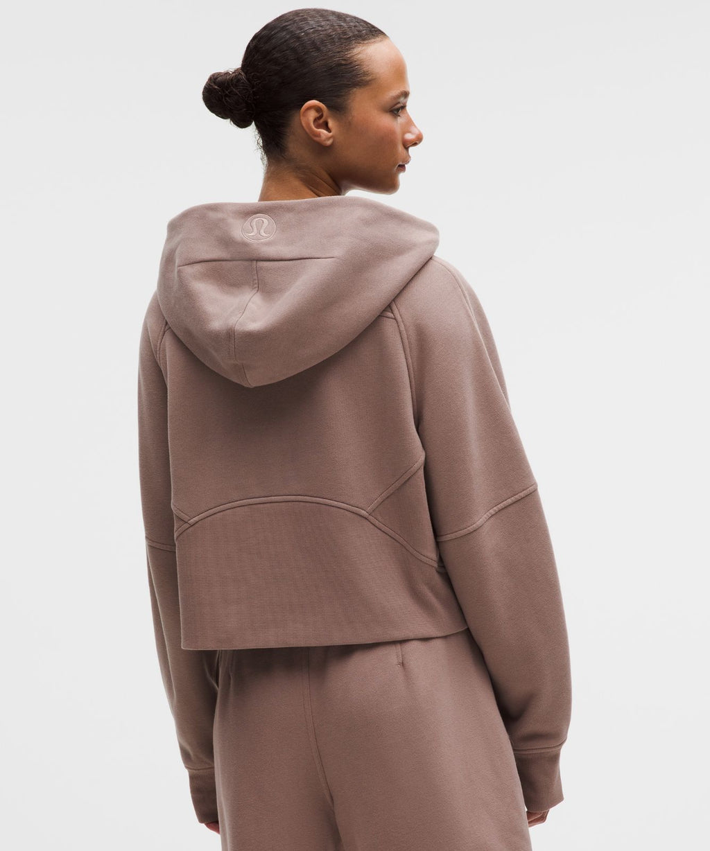Scuba Oversized Half-Zip Hoodie Ashen Rose/Rose Gold