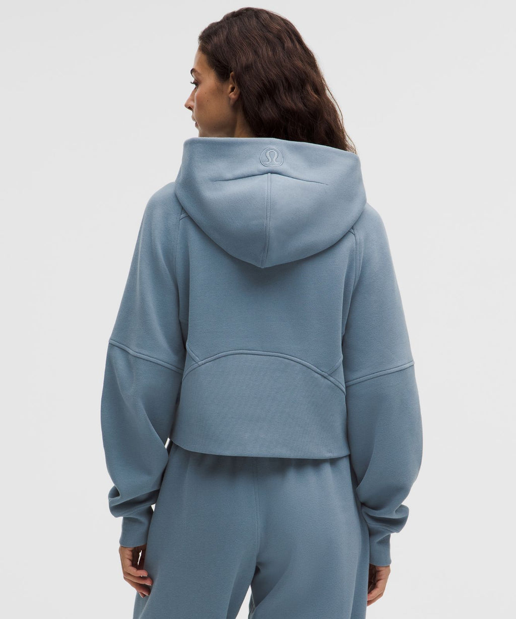 Scuba Oversized Half-Zip Hoodie Steel Blue