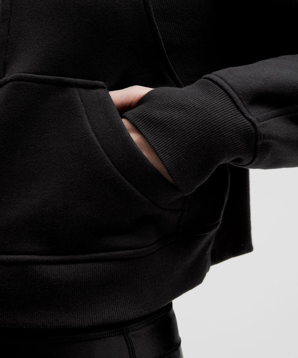 Scuba Oversized Half-Zip Hoodie Black/Gold