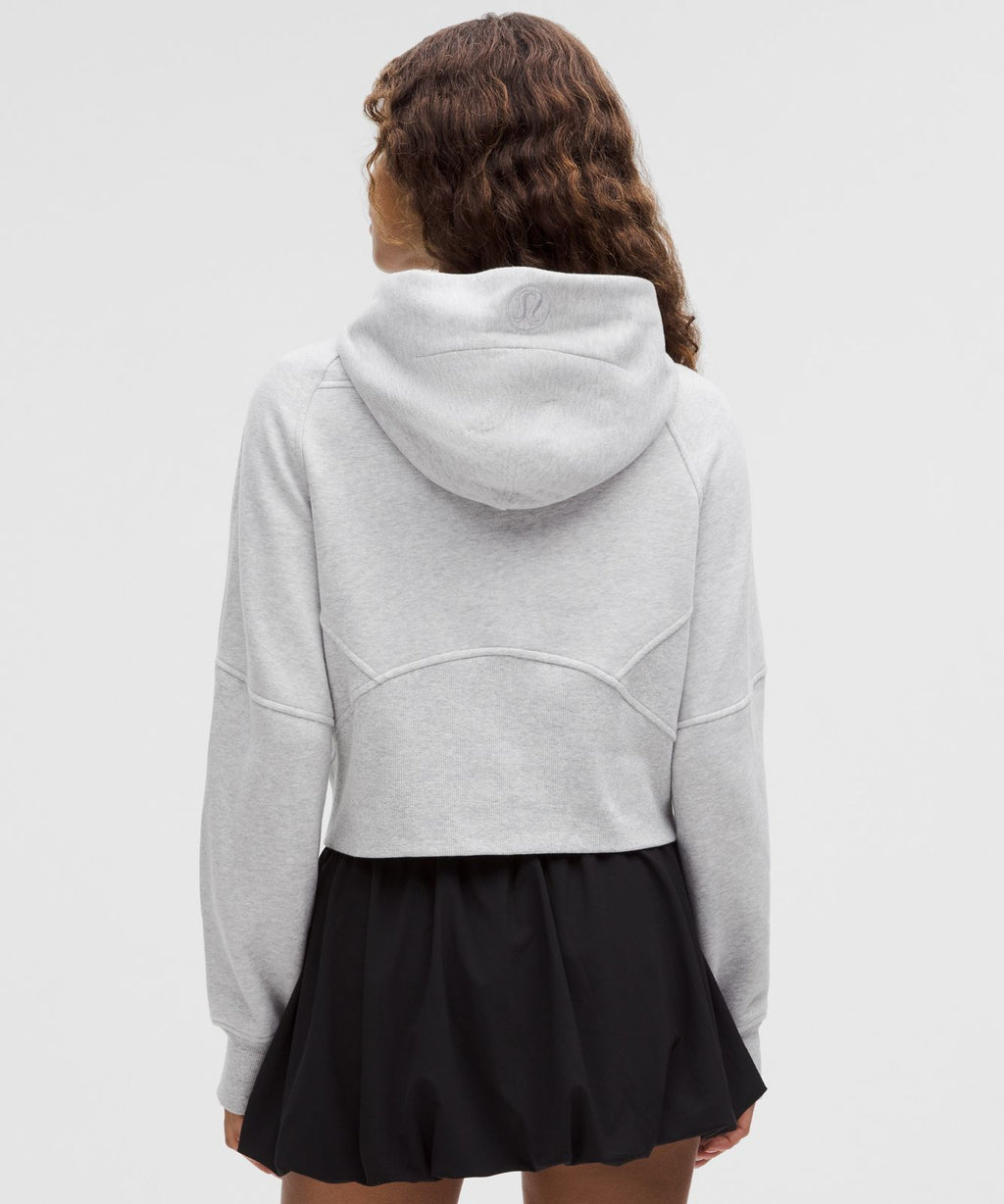 Scuba Oversized Half-Zip Hoodie Heathered Core Ultra Light Grey