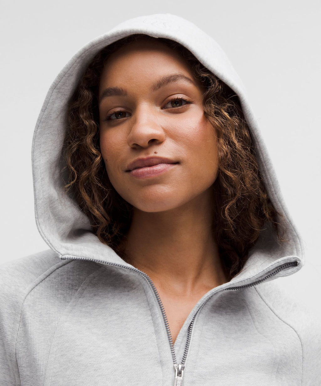 Scuba Oversized Half-Zip Hoodie Heathered Core Ultra Light Grey