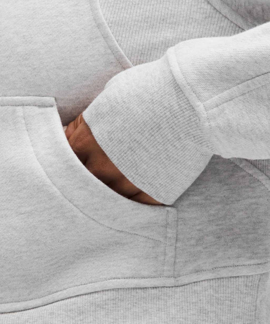 Scuba Oversized Half-Zip Hoodie Heathered Core Ultra Light Grey