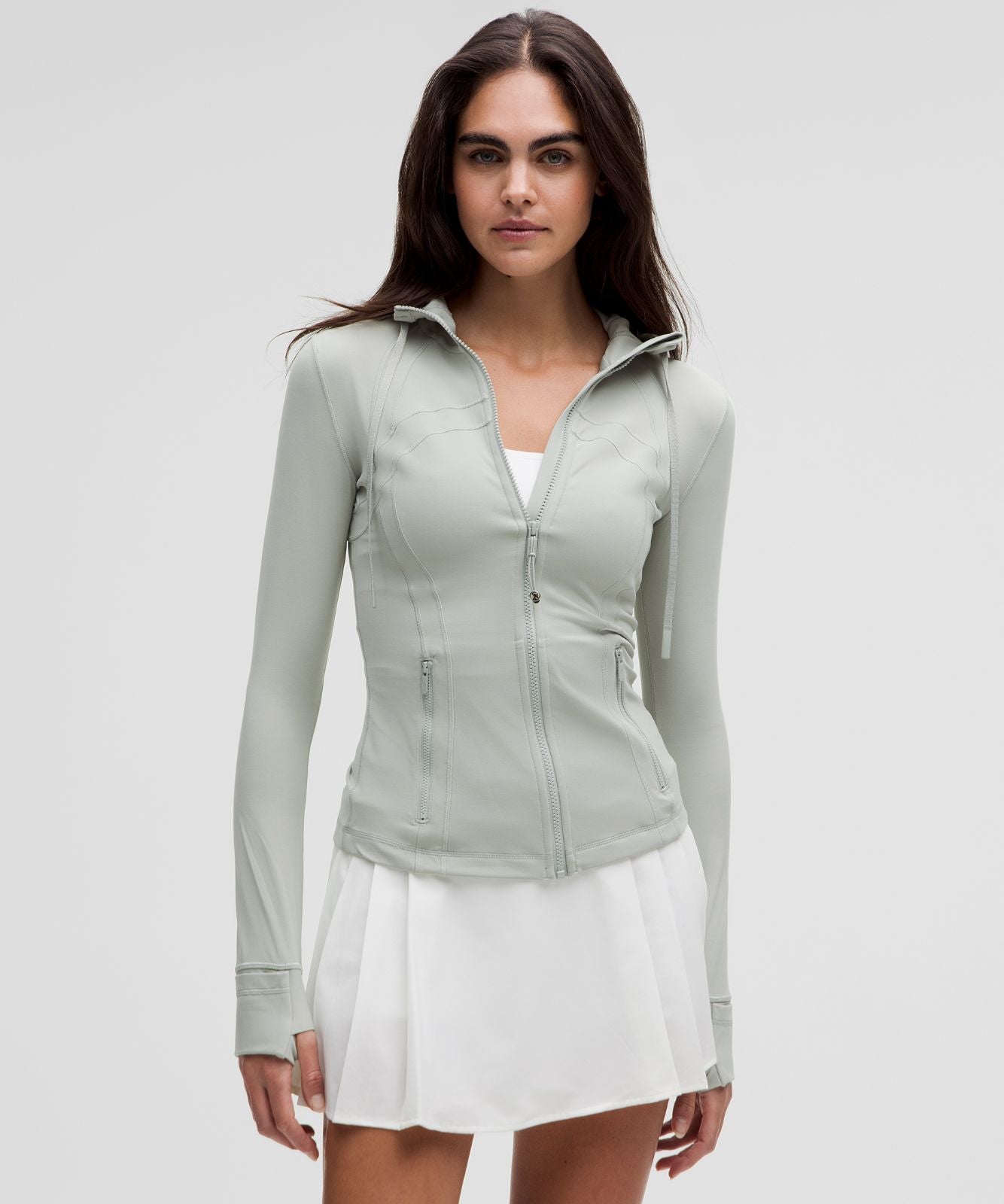Define Hooded Jacket *Nulu Jade Grey