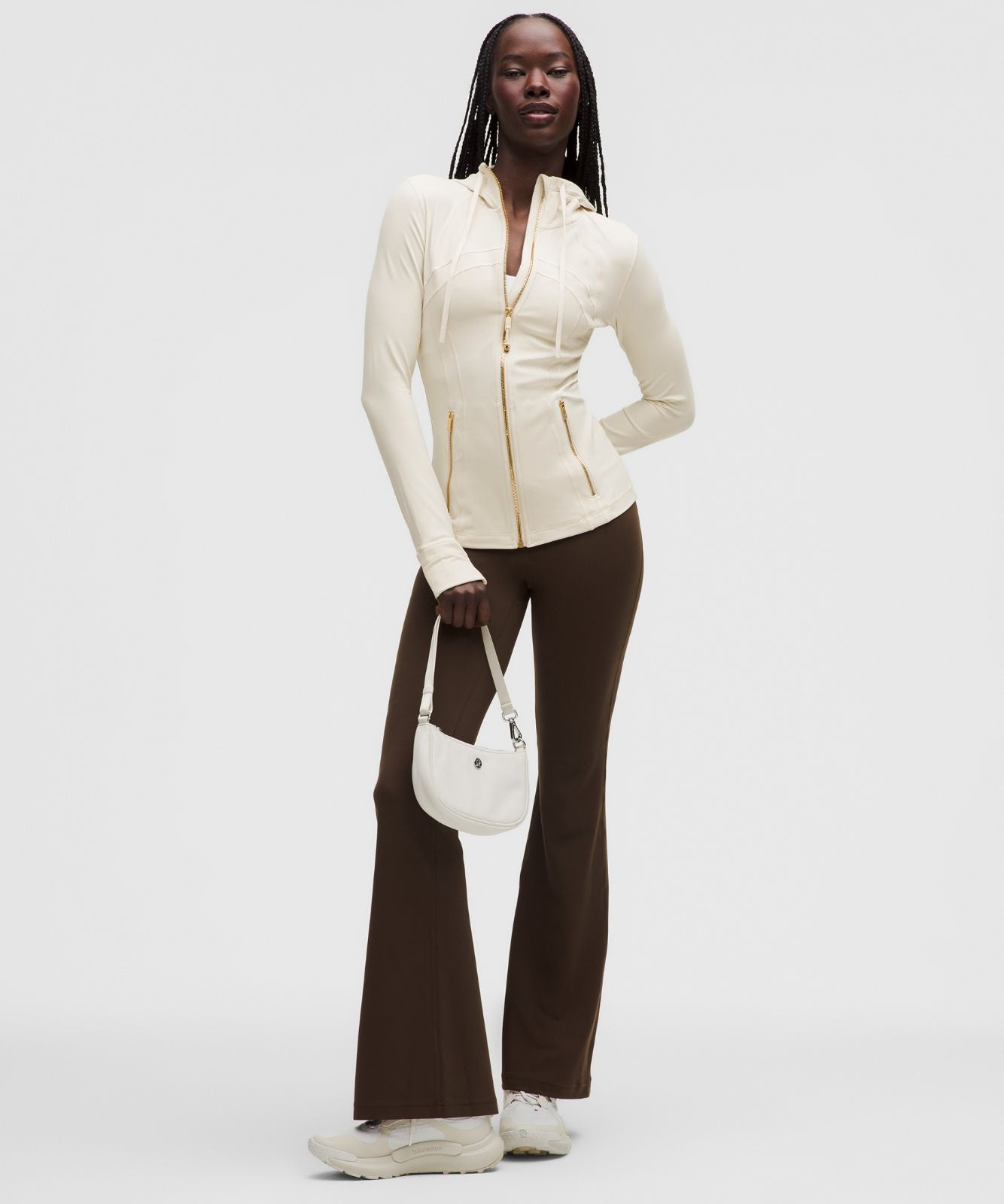 Define Hooded Jacket *Nulu Light Ivory/Gold/Gold