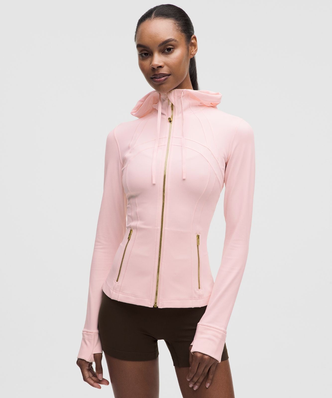 Define Hooded Jacket *Nulu Pink Pearl/Gold/Gold
