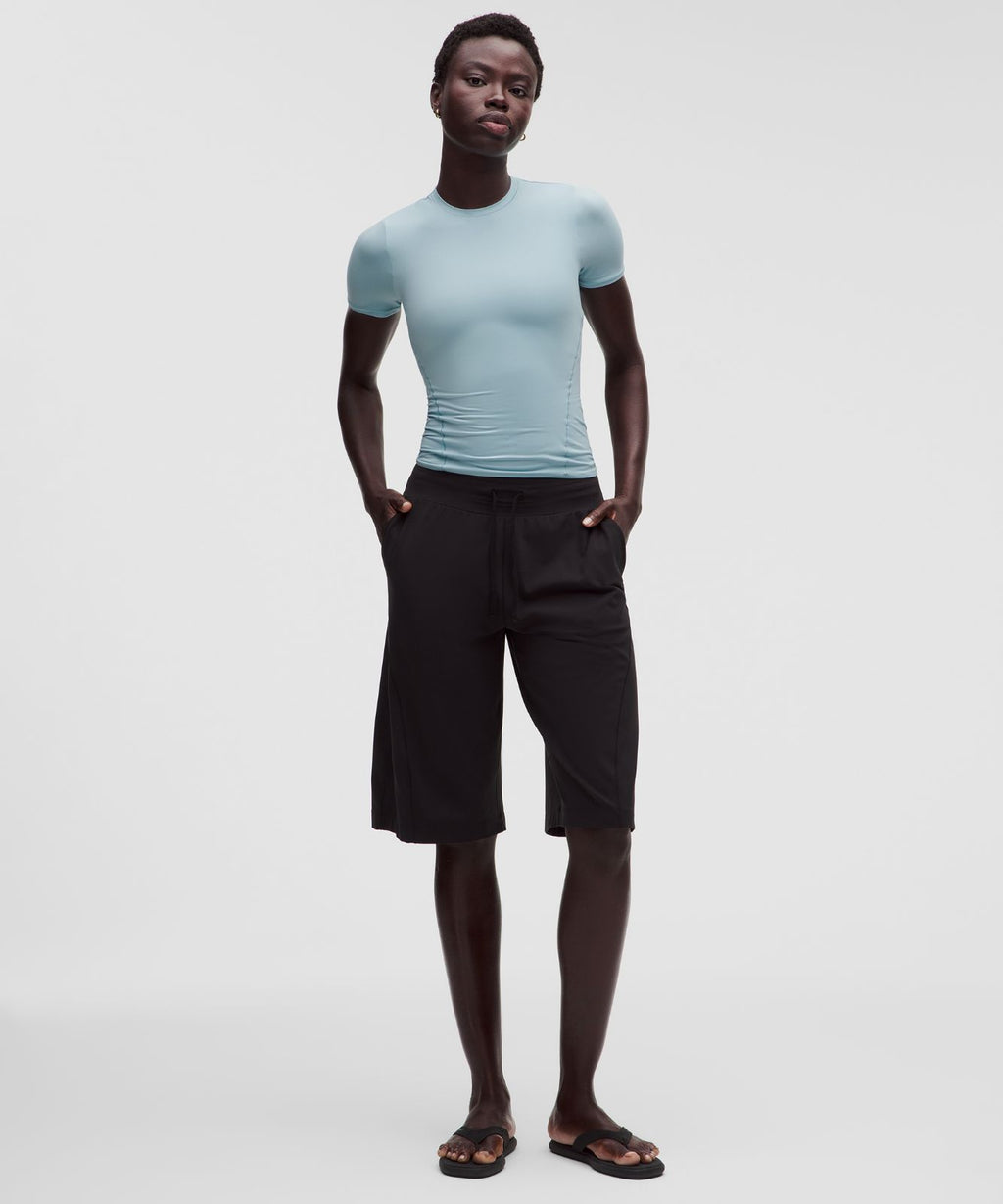 Wundermost Ultra-Soft Nulu Hip-Length Crewneck Shirt Seafoam
