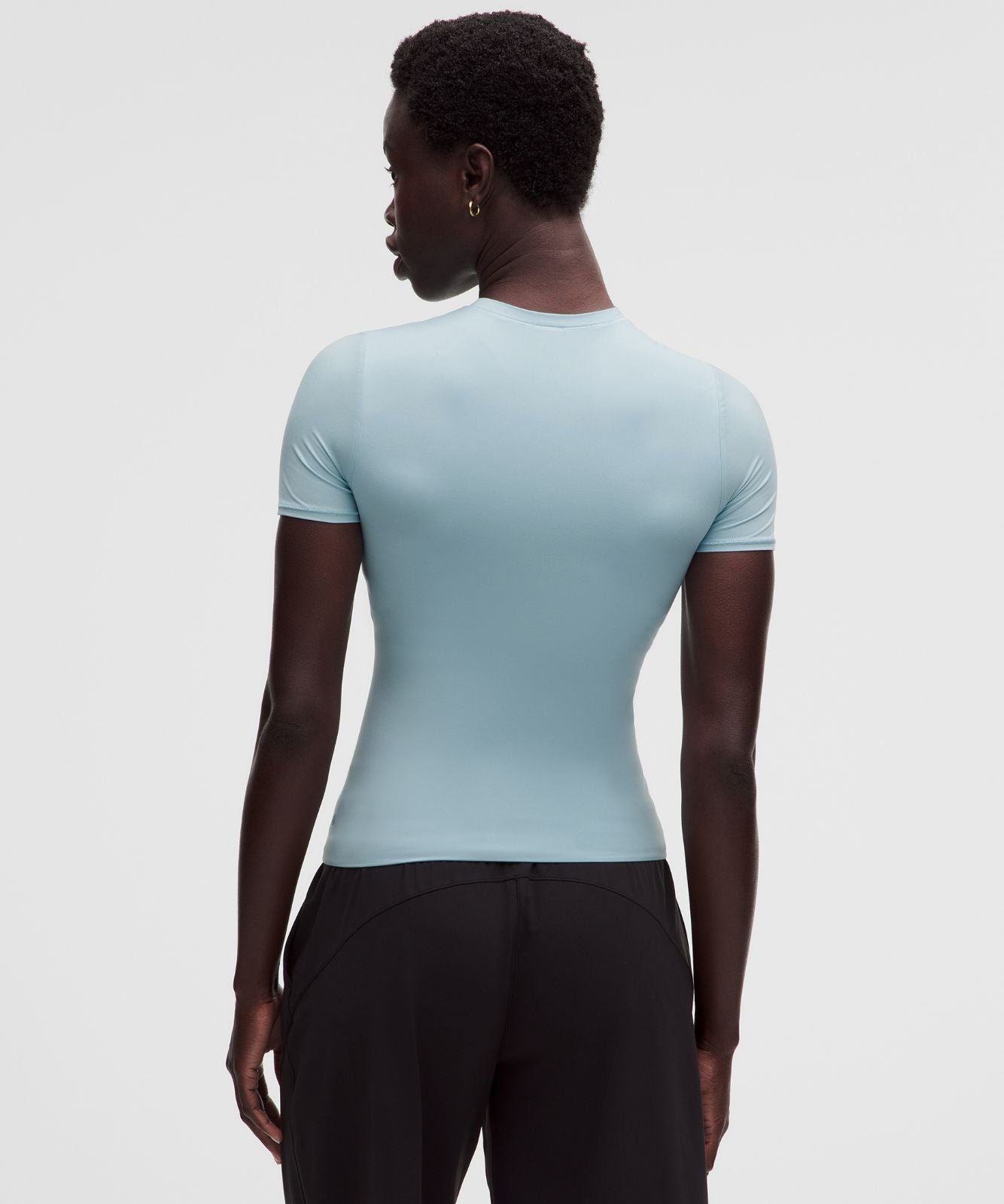 Wundermost Ultra-Soft Nulu Hip-Length Crewneck Shirt Seafoam