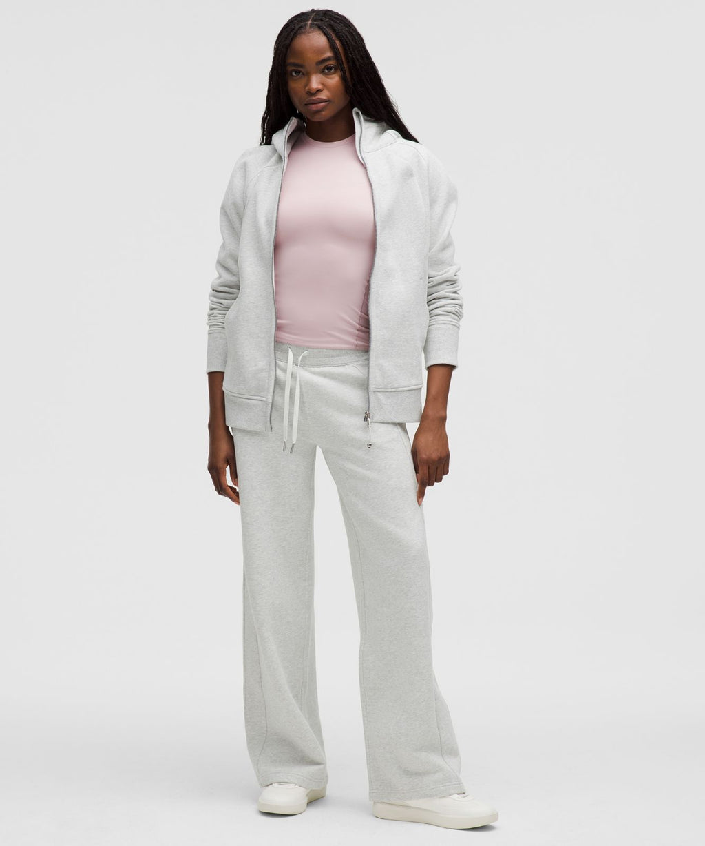 Wundermost Ultra-Soft Nulu Hip-Length Crewneck Shirt Pink Haze