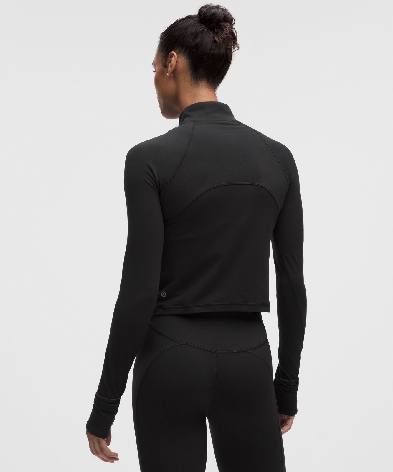 It's Rulu Cropped Half Zip *Updated Black
