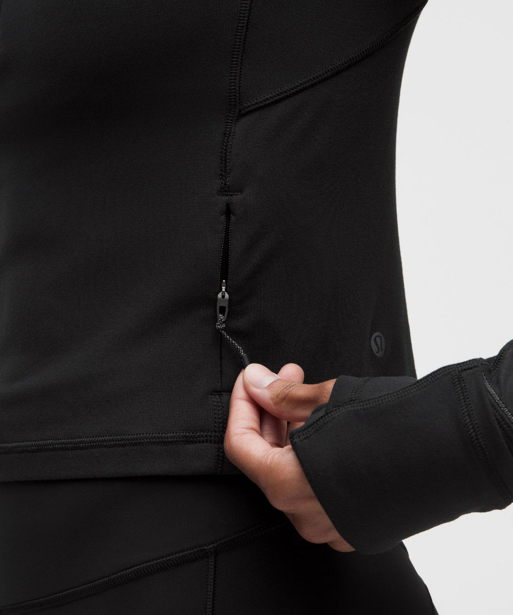 It's Rulu Cropped Half Zip *Updated Black
