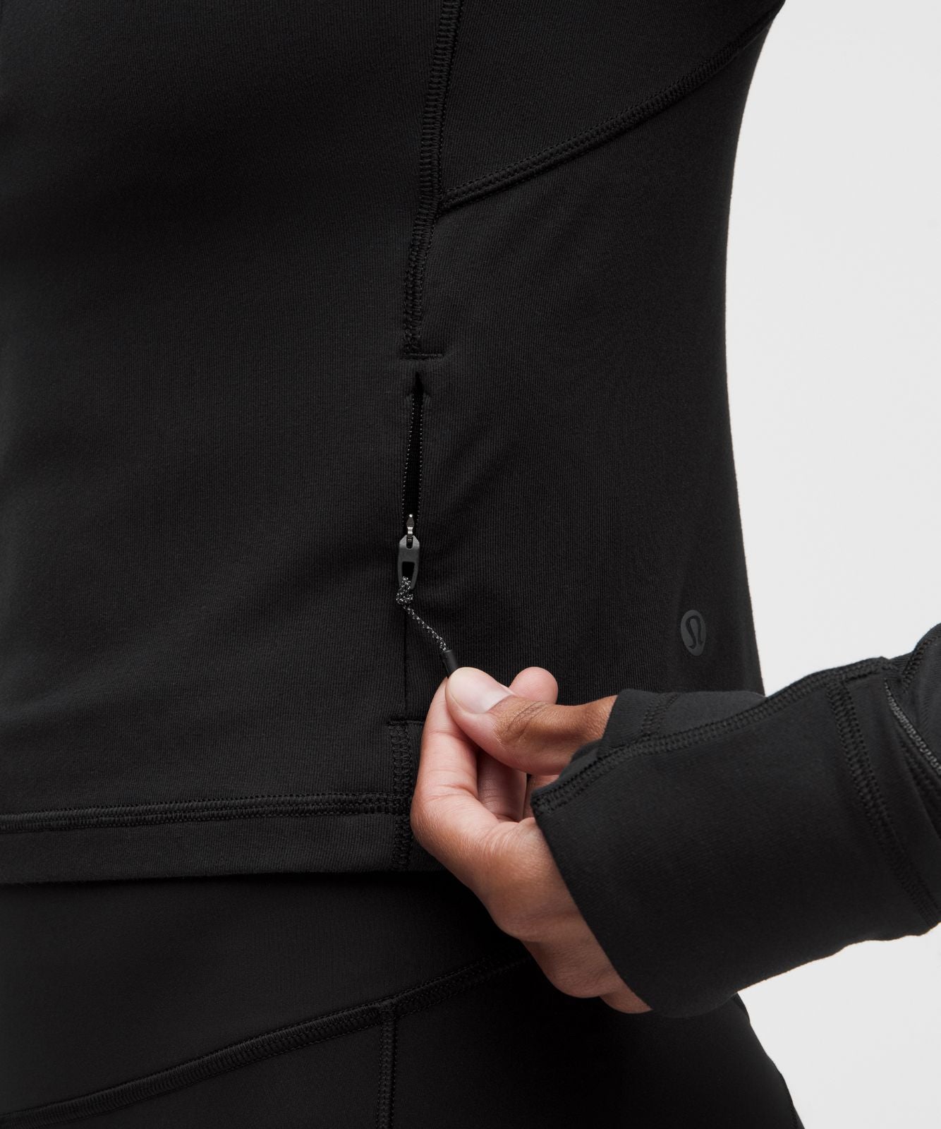 It's Rulu Cropped Half Zip *Updated Black