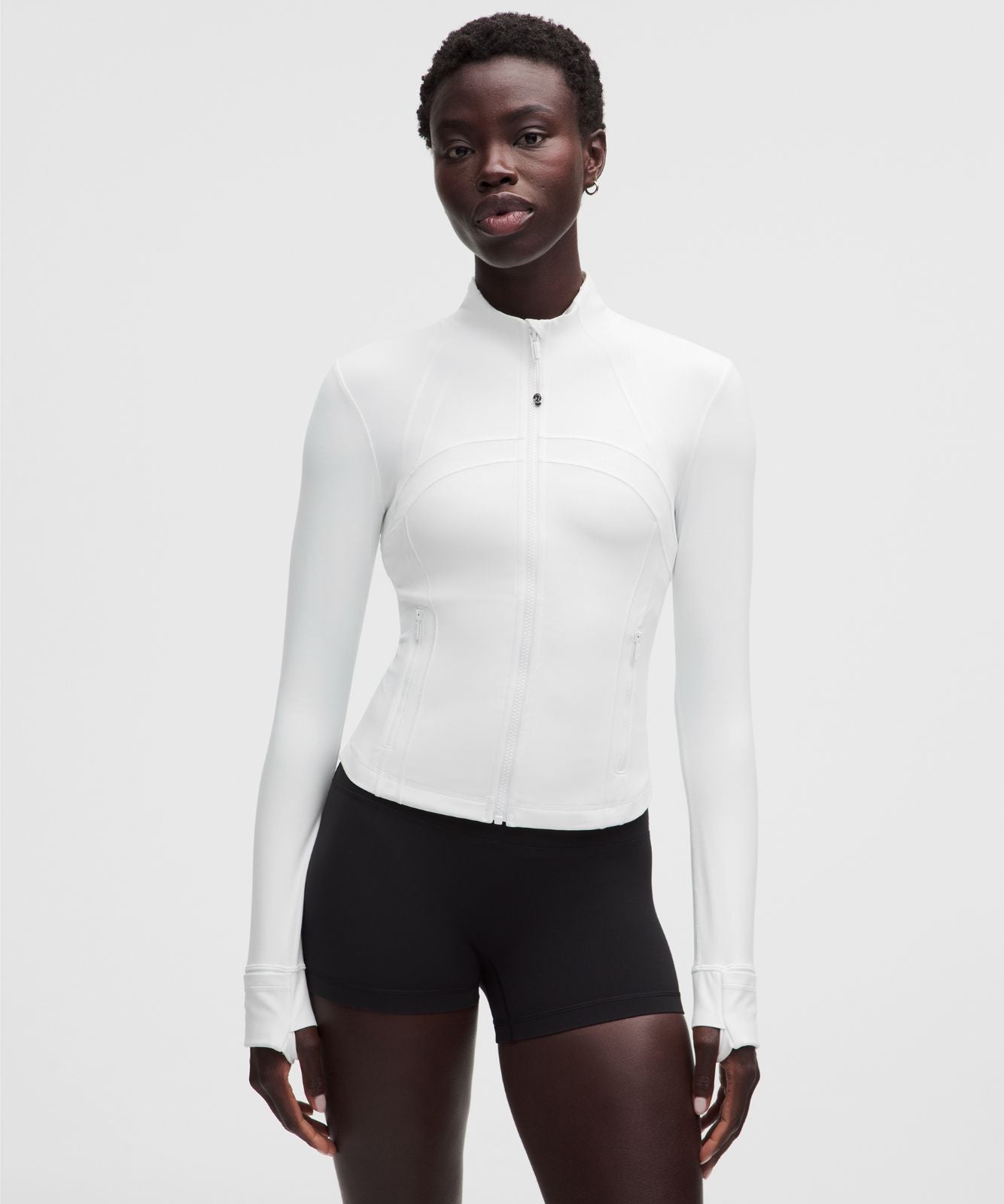 Define Cropped Jacket *Nulu White