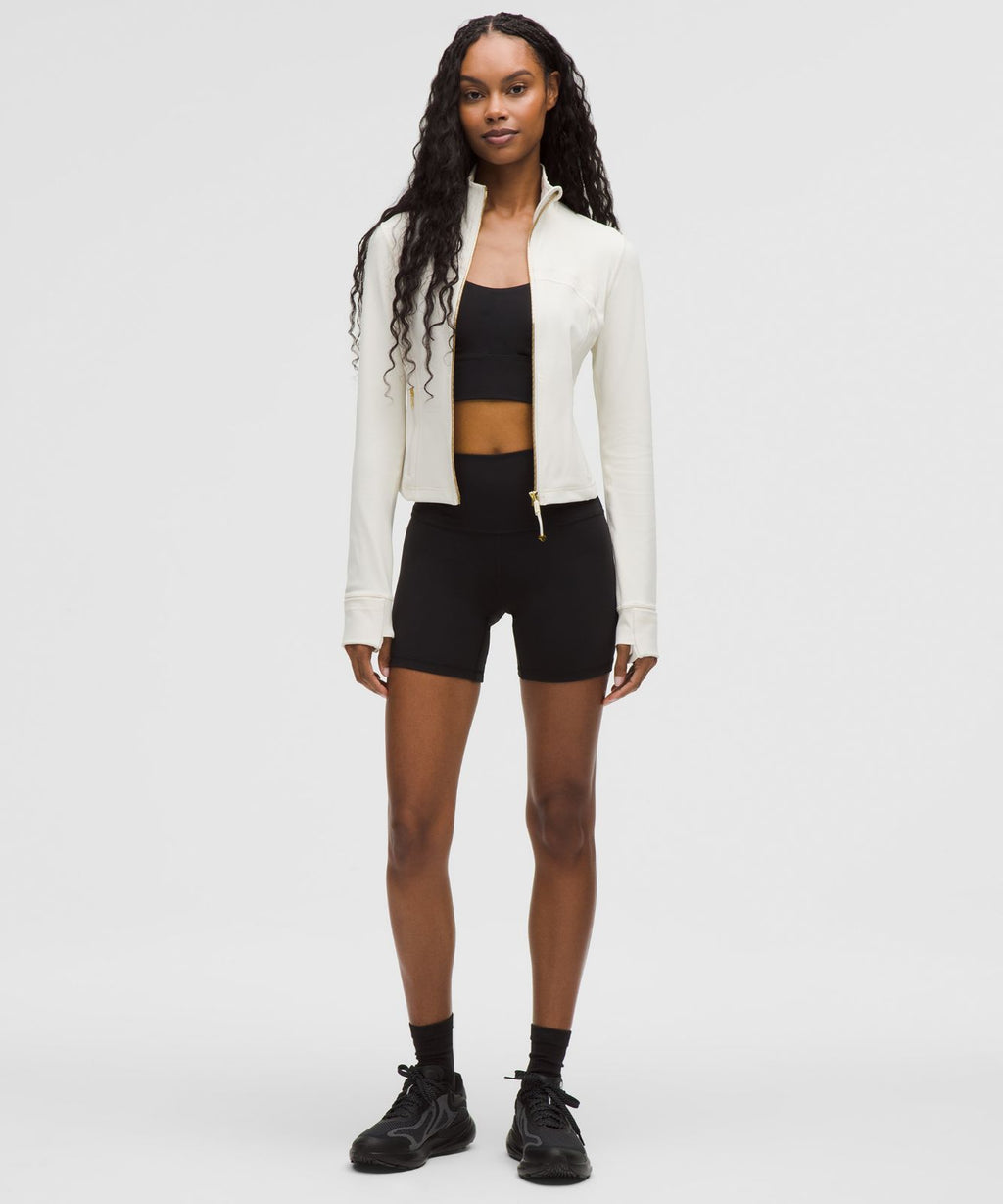 Define Cropped Jacket *Nulu Light Ivory/Gold