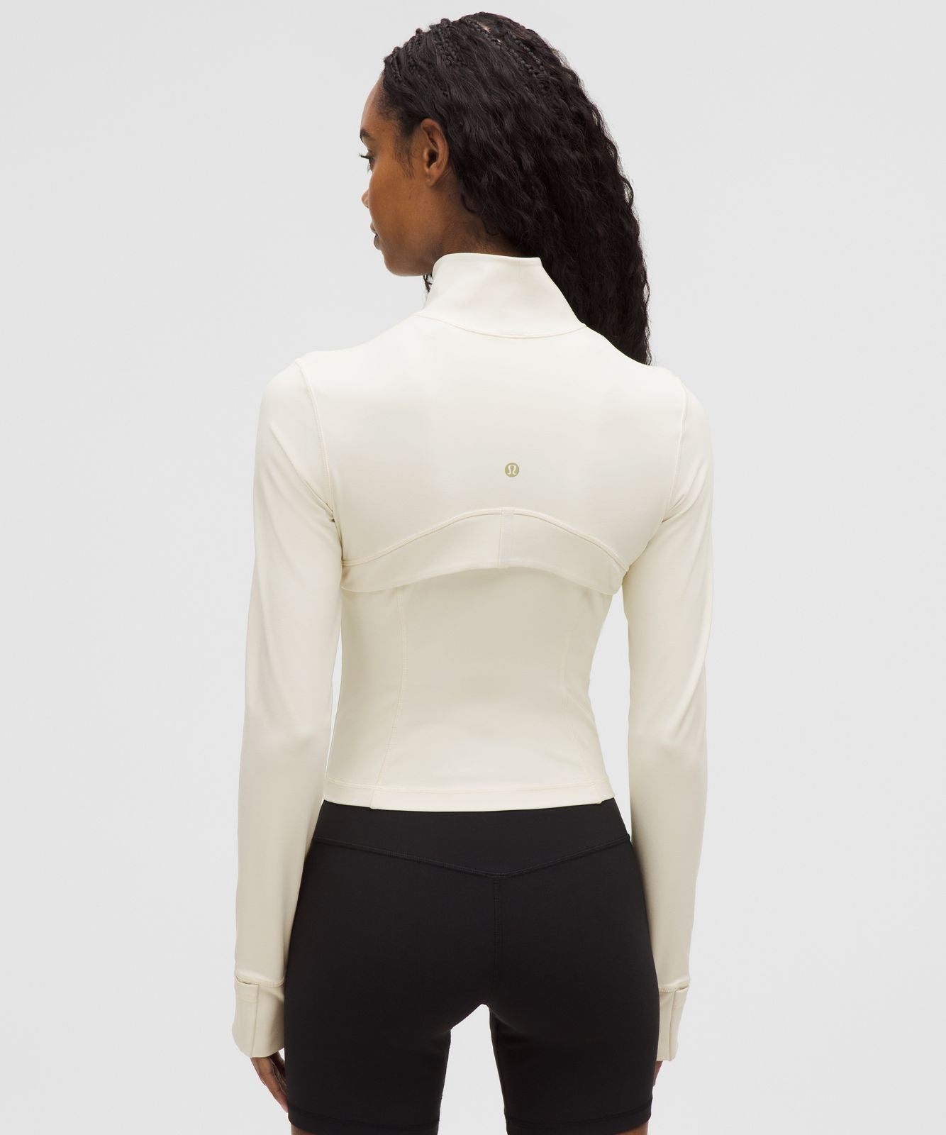 Define Cropped Jacket *Nulu Light Ivory/Gold