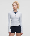 Define Cropped Jacket *Nulu Starch Blue/Mirror Silver