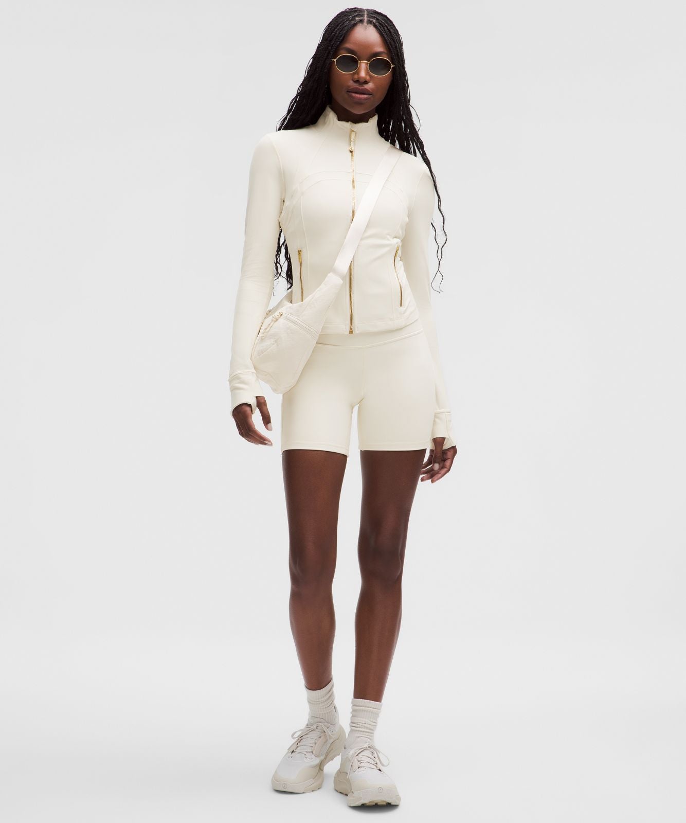 Define Cropped Jacket *Nulu Light Ivory/Gold/Gold