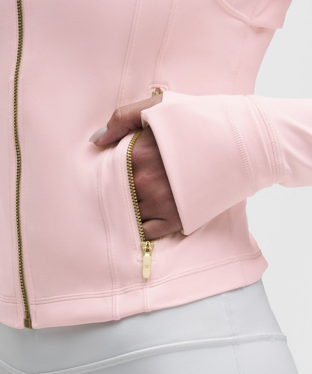 Define Cropped Jacket *Nulu Pink Pearl/Gold/Gold