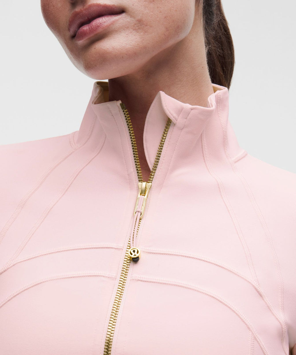 Define Cropped Jacket *Nulu Pink Pearl/Gold/Gold