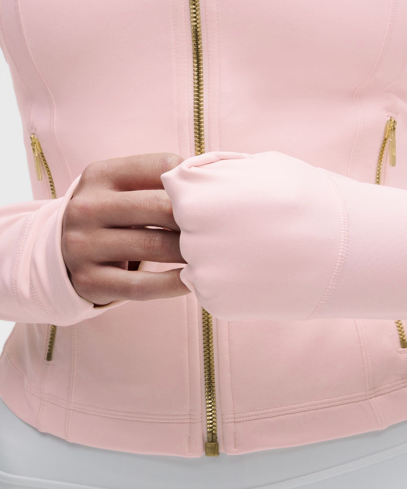 Define Cropped Jacket *Nulu Pink Pearl/Gold/Gold