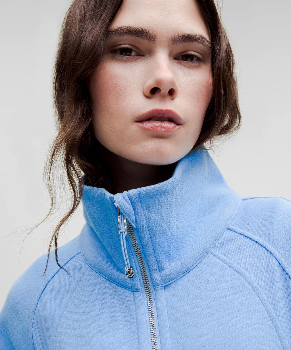 Scuba Oversized Funnel-Neck Half Zip *Long Aero Blue