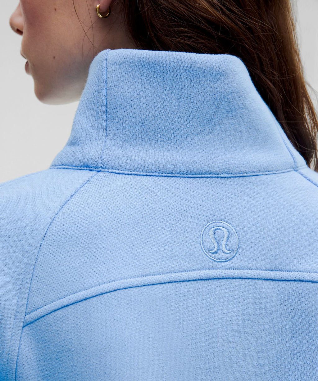 Scuba Oversized Funnel-Neck Half Zip *Long Aero Blue