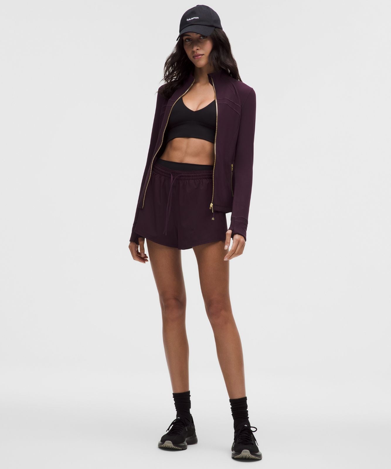 Define Jacket *Nulu Black Plum/Gold/Gold