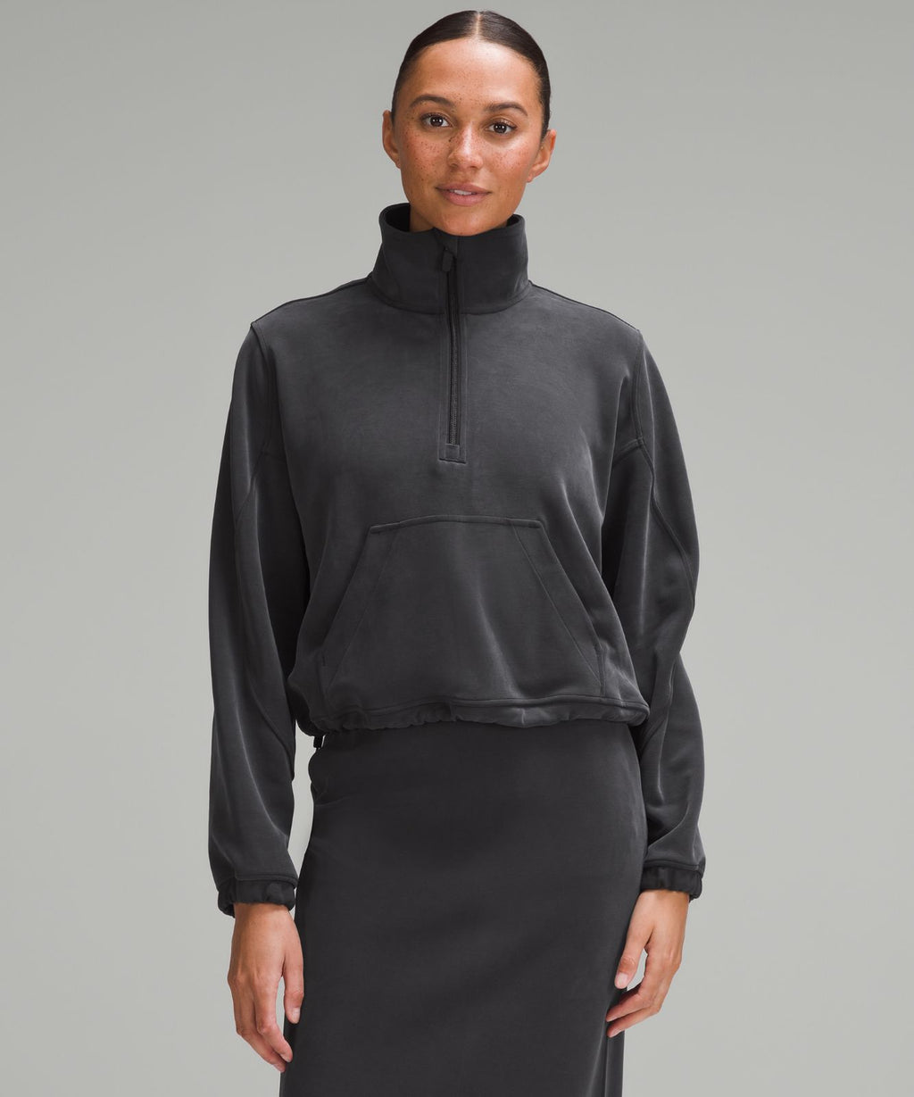 Brushed Softstreme Half Zip Black