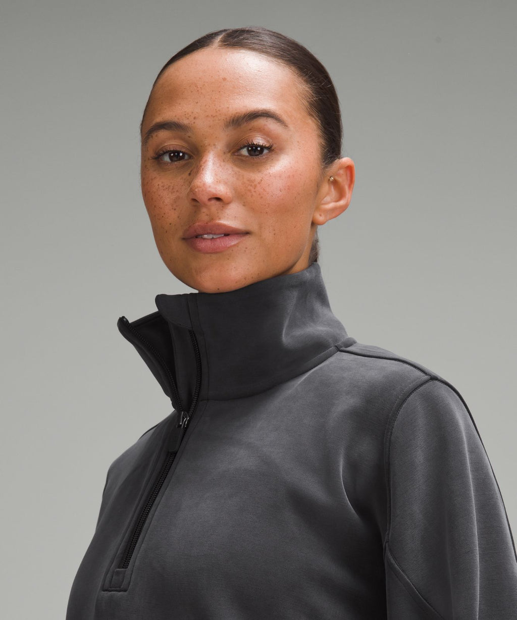 Brushed Softstreme Half Zip Black