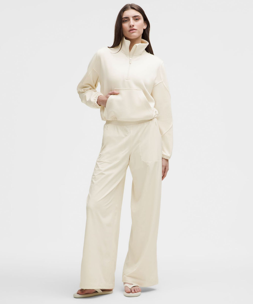 Brushed Softstreme Half Zip Light Ivory