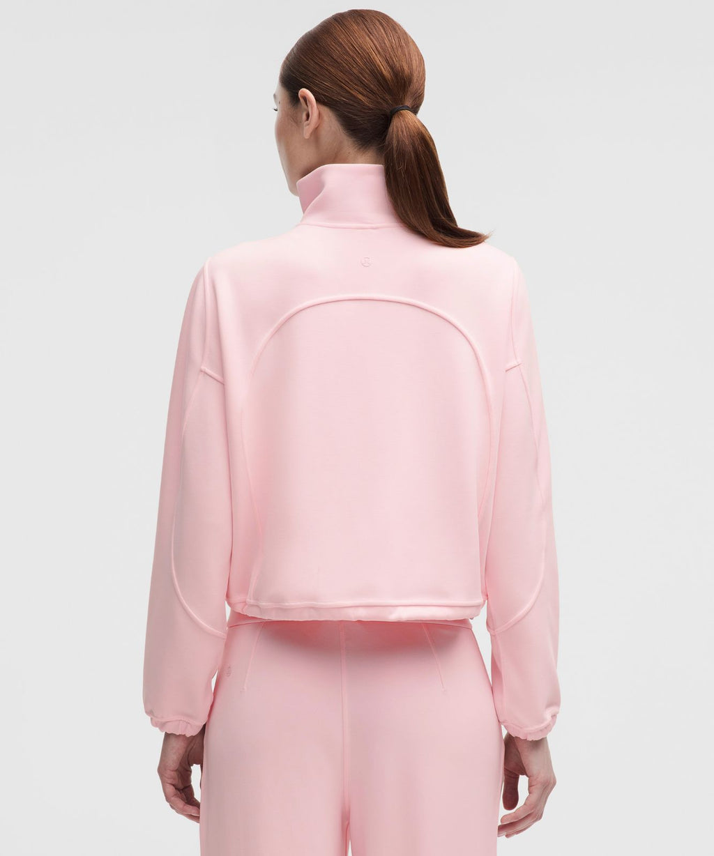 Brushed Softstreme Half Zip Pink Pearl