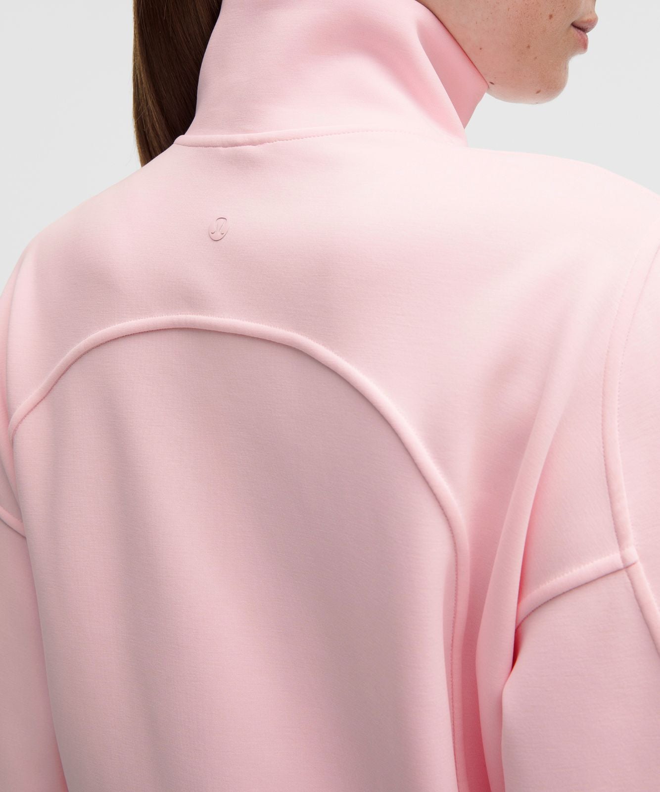 Brushed Softstreme Half Zip Pink Pearl