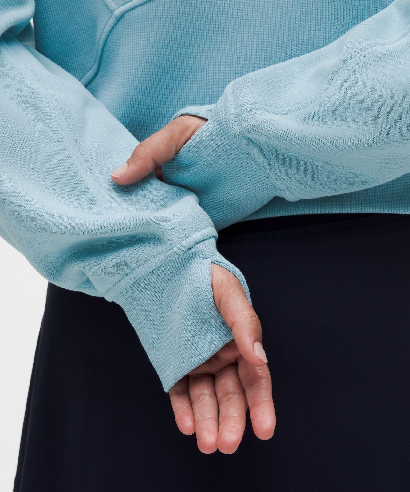 Scuba Oversized Half-Zip Hoodie Seafoam