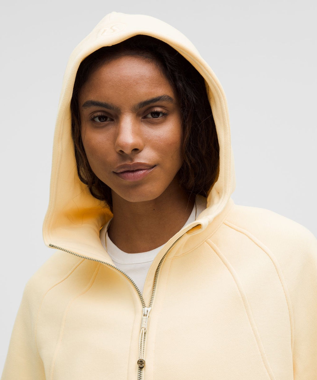 Scuba Oversized Half-Zip Hoodie Butter Cream