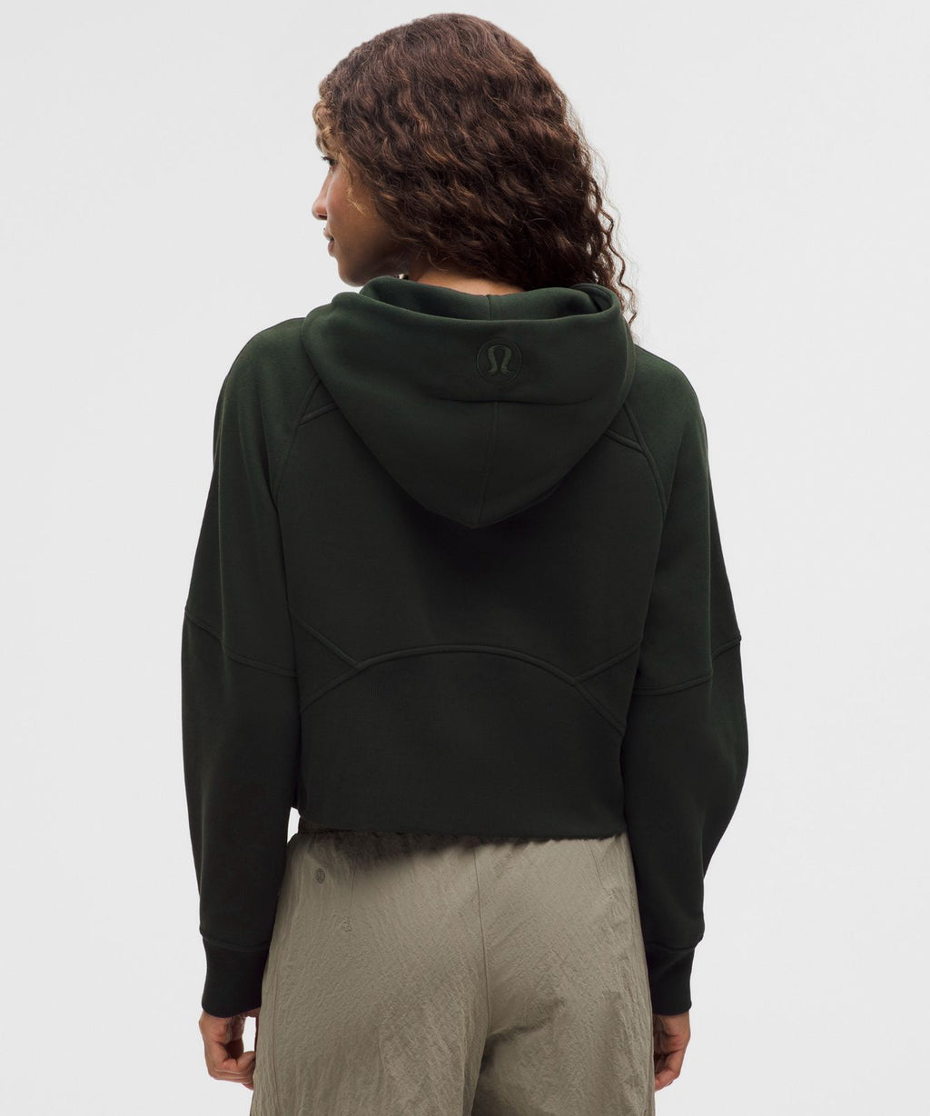 Scuba Oversized Half-Zip Hoodie Rainforest Green