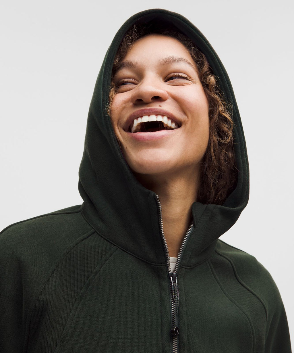 Scuba Oversized Half-Zip Hoodie Rainforest Green