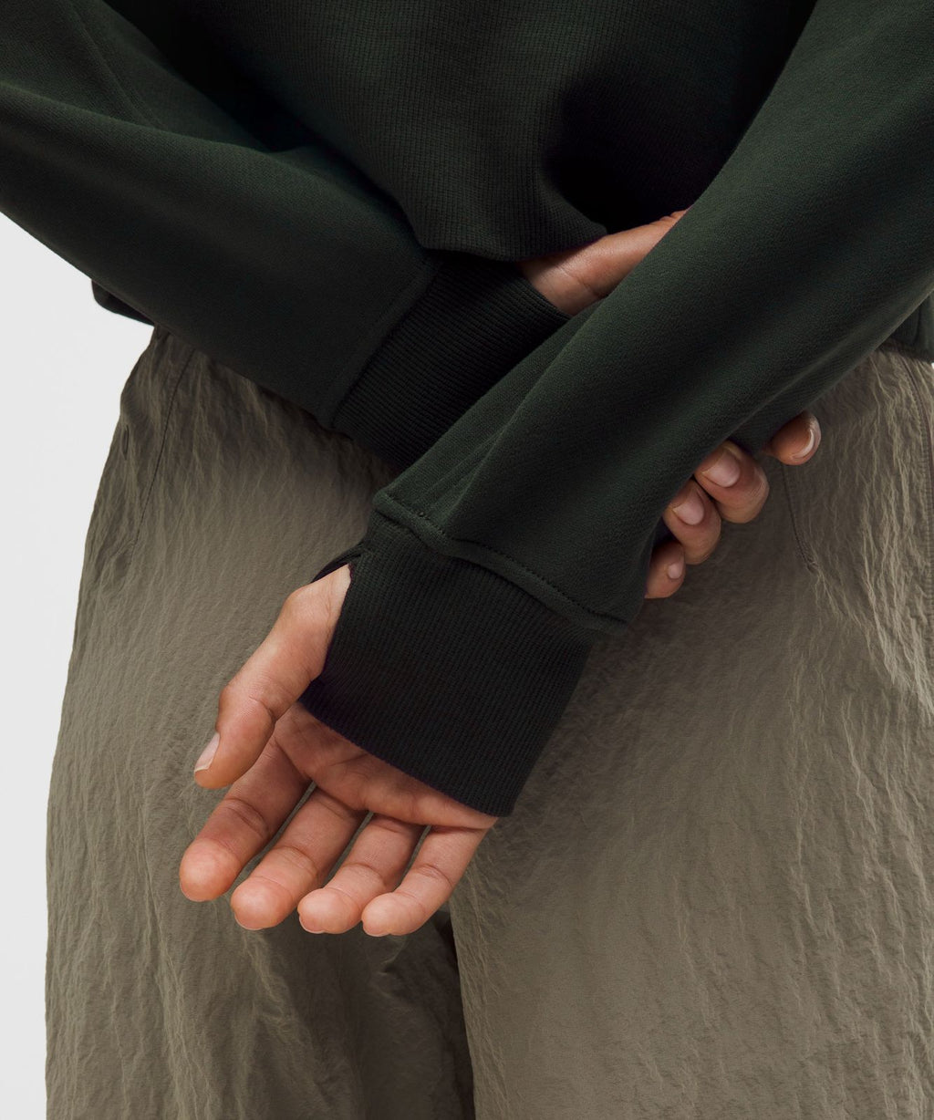 Scuba Oversized Half-Zip Hoodie Rainforest Green