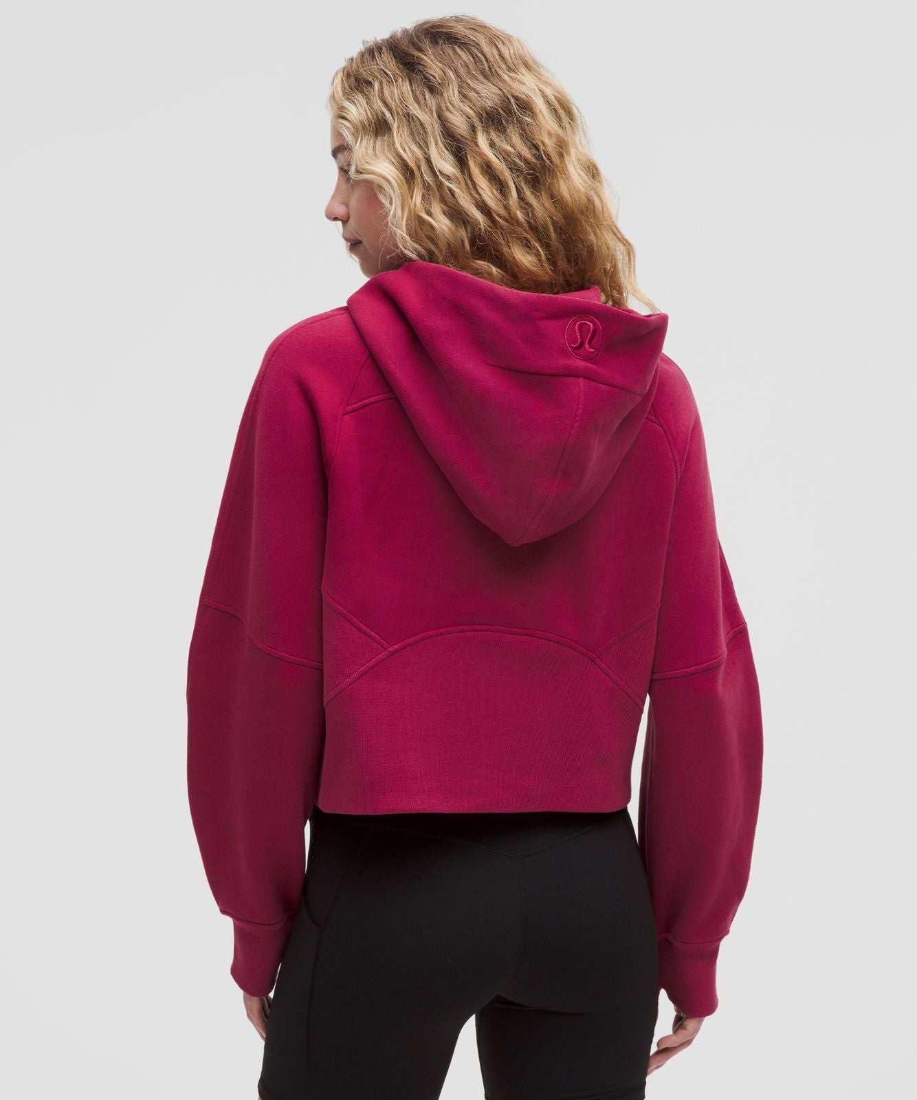 Scuba Oversized Half-Zip Hoodie Magenta Smoke/Gold