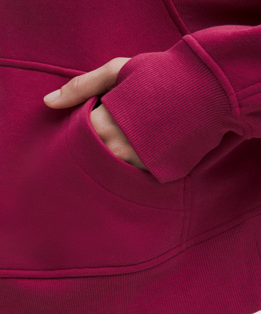 Scuba Oversized Half-Zip Hoodie Magenta Smoke/Gold