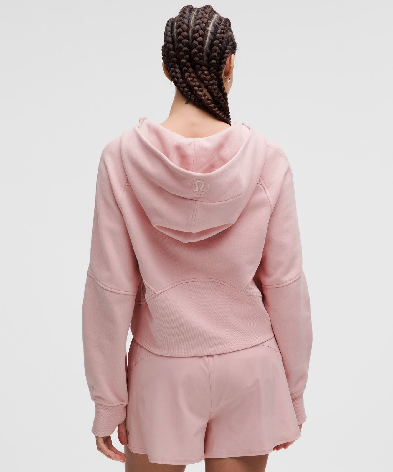 Scuba Oversized Full-Zip Hoodie Pink Haze/Rose Gold