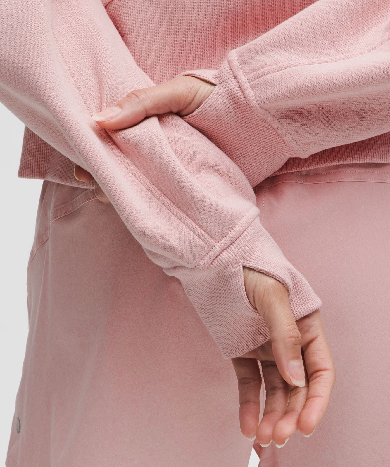 Scuba Oversized Full-Zip Hoodie Pink Haze/Rose Gold