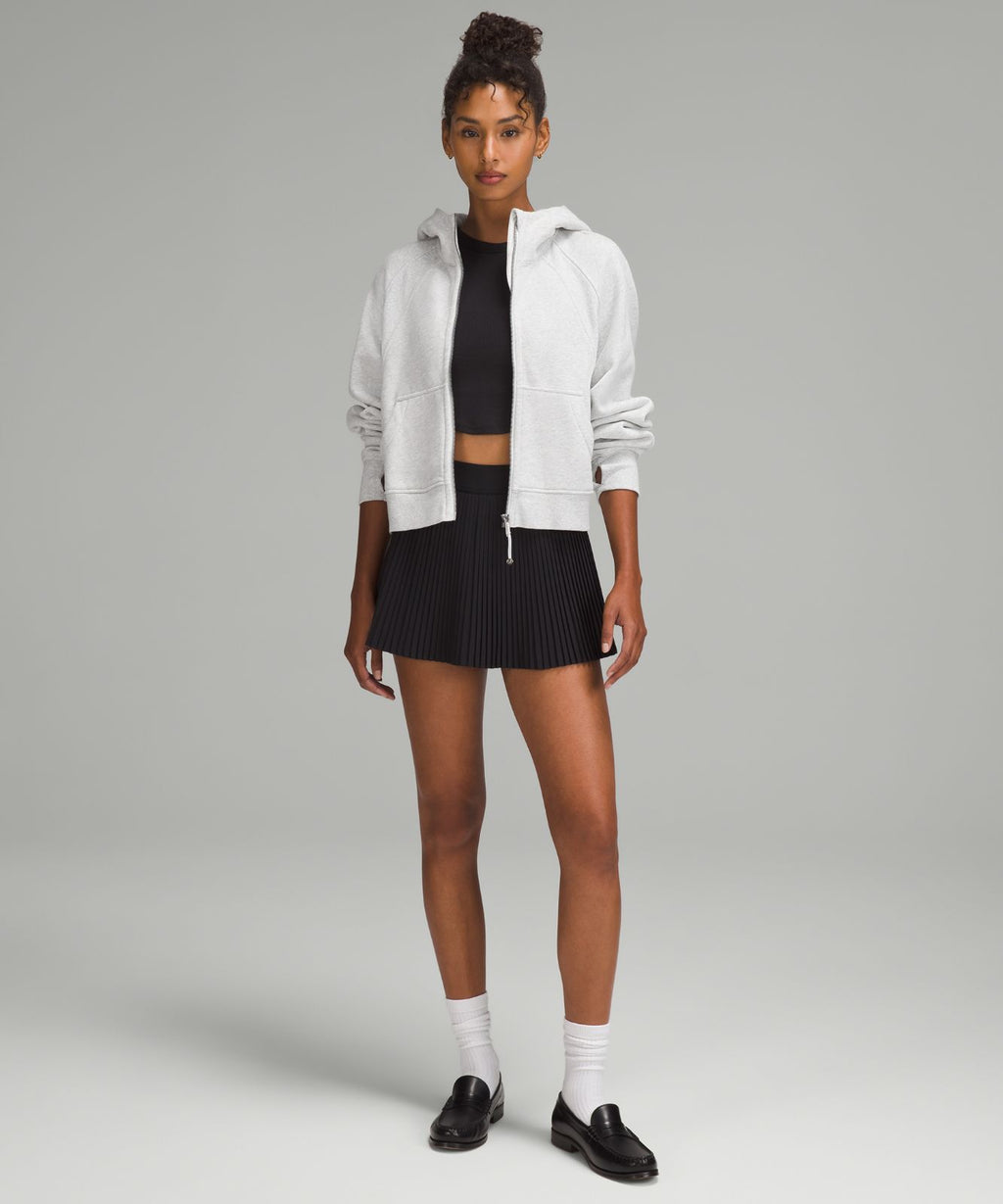 Scuba Oversized Full-Zip Hoodie Heathered Core Ultra Light Grey