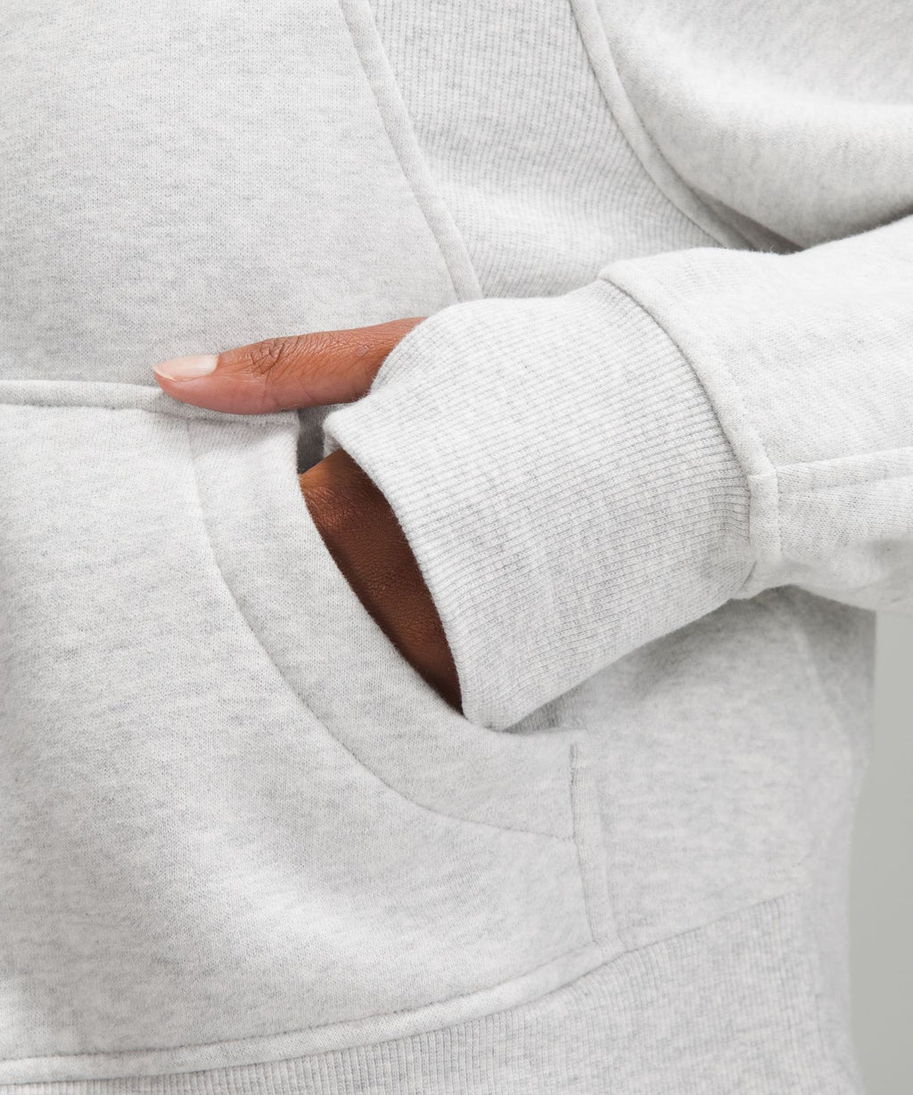 Scuba Oversized Full-Zip Hoodie Heathered Core Ultra Light Grey