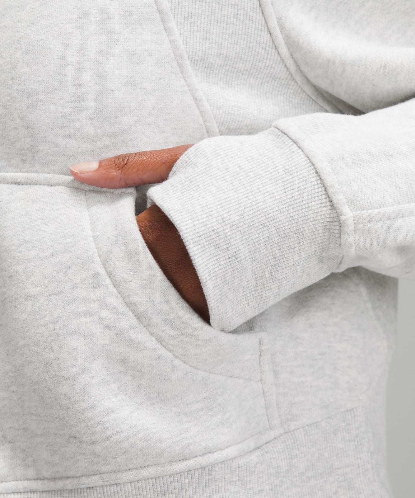 Scuba Oversized Full-Zip Hoodie Heathered Core Ultra Light Grey