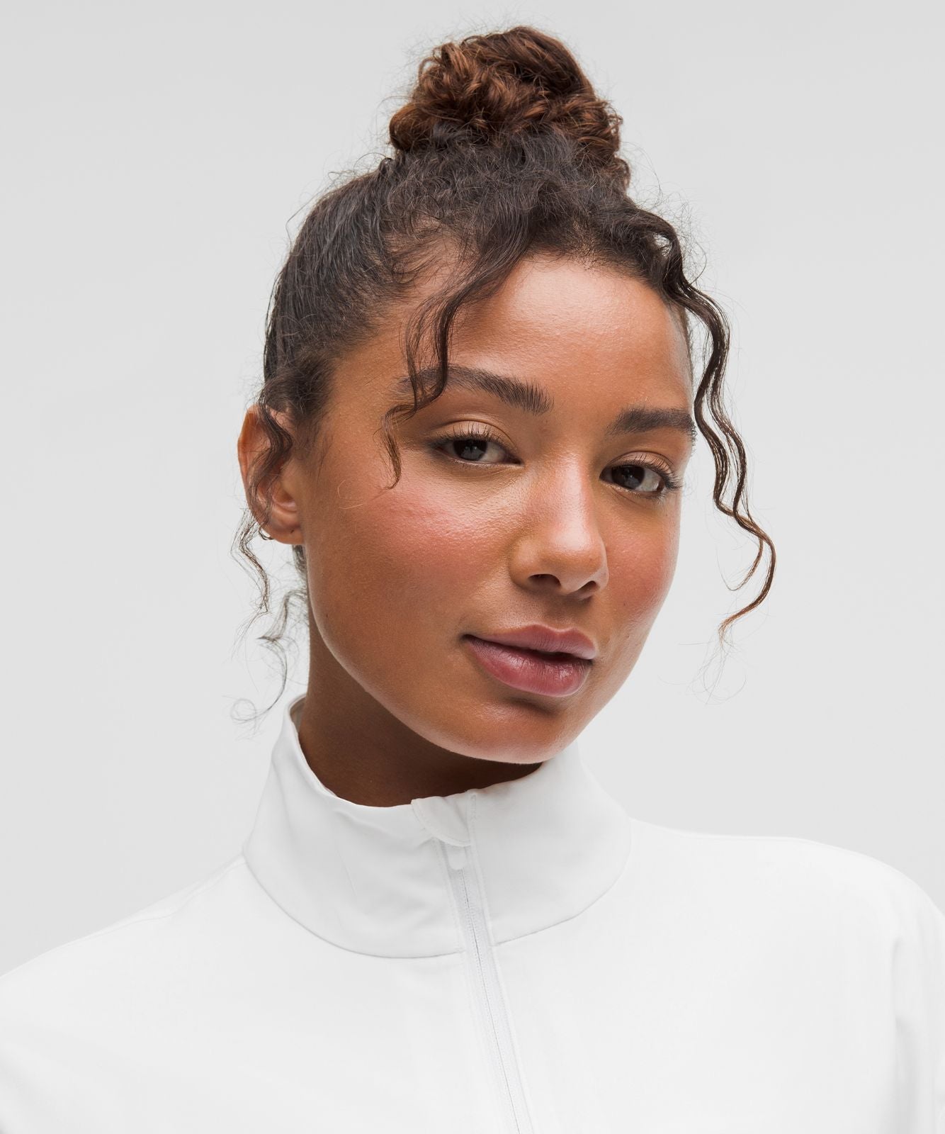 UV-Protective Cinch-Waist Running Jacket White
