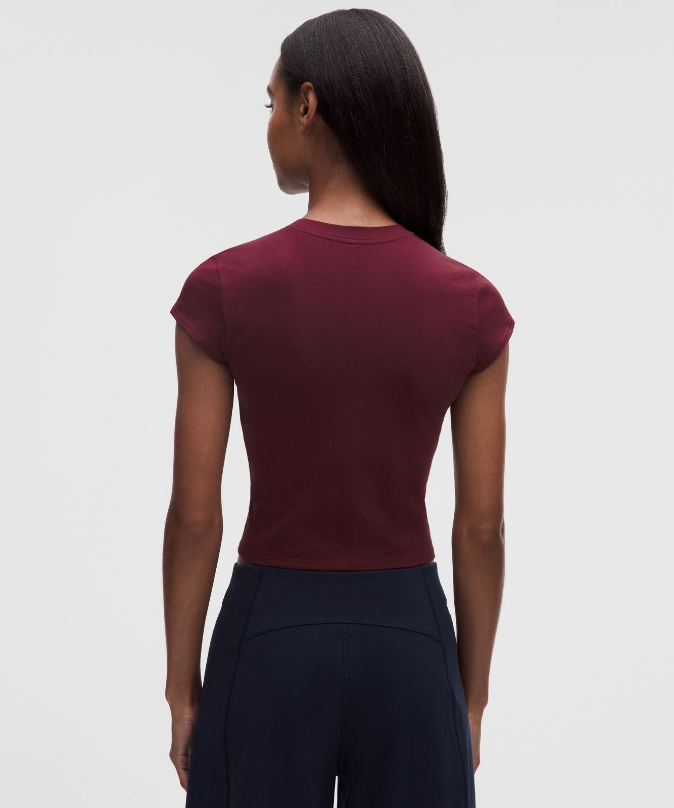 Organic Cotton-Blend Baby Tee Burgundy Bay