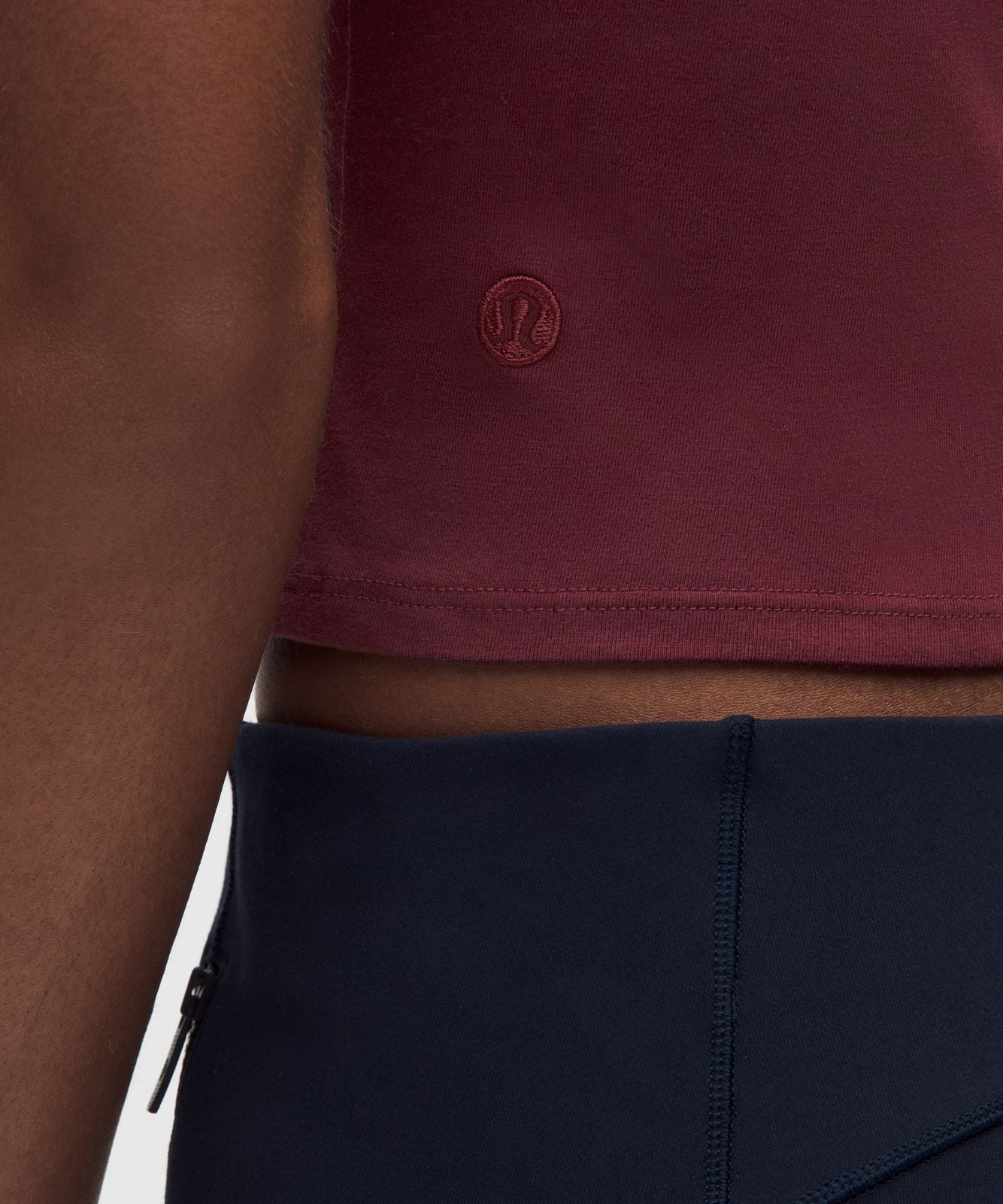 Organic Cotton-Blend Baby Tee Burgundy Bay