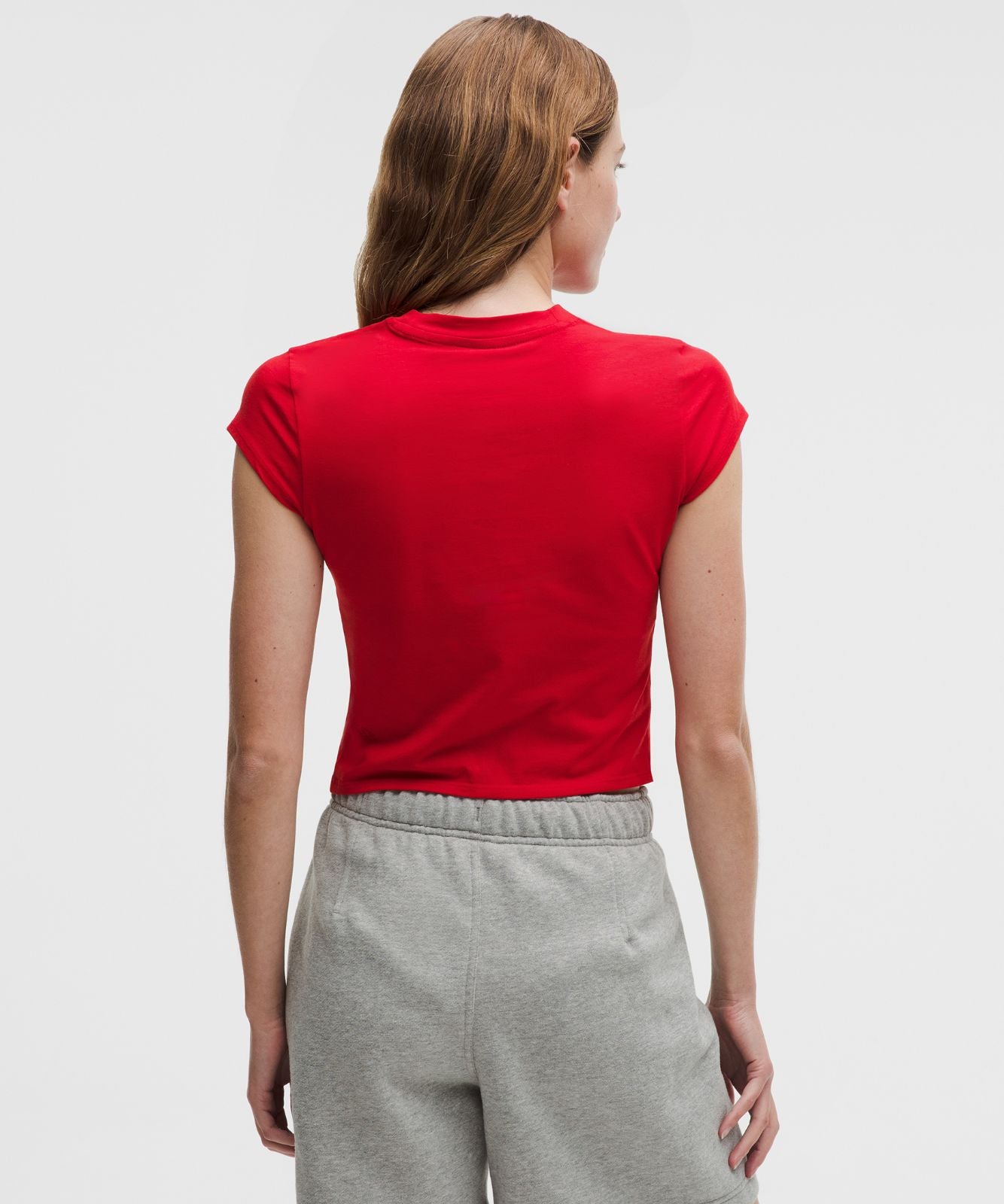 Organic Cotton-Blend Baby Tee Oxford Red