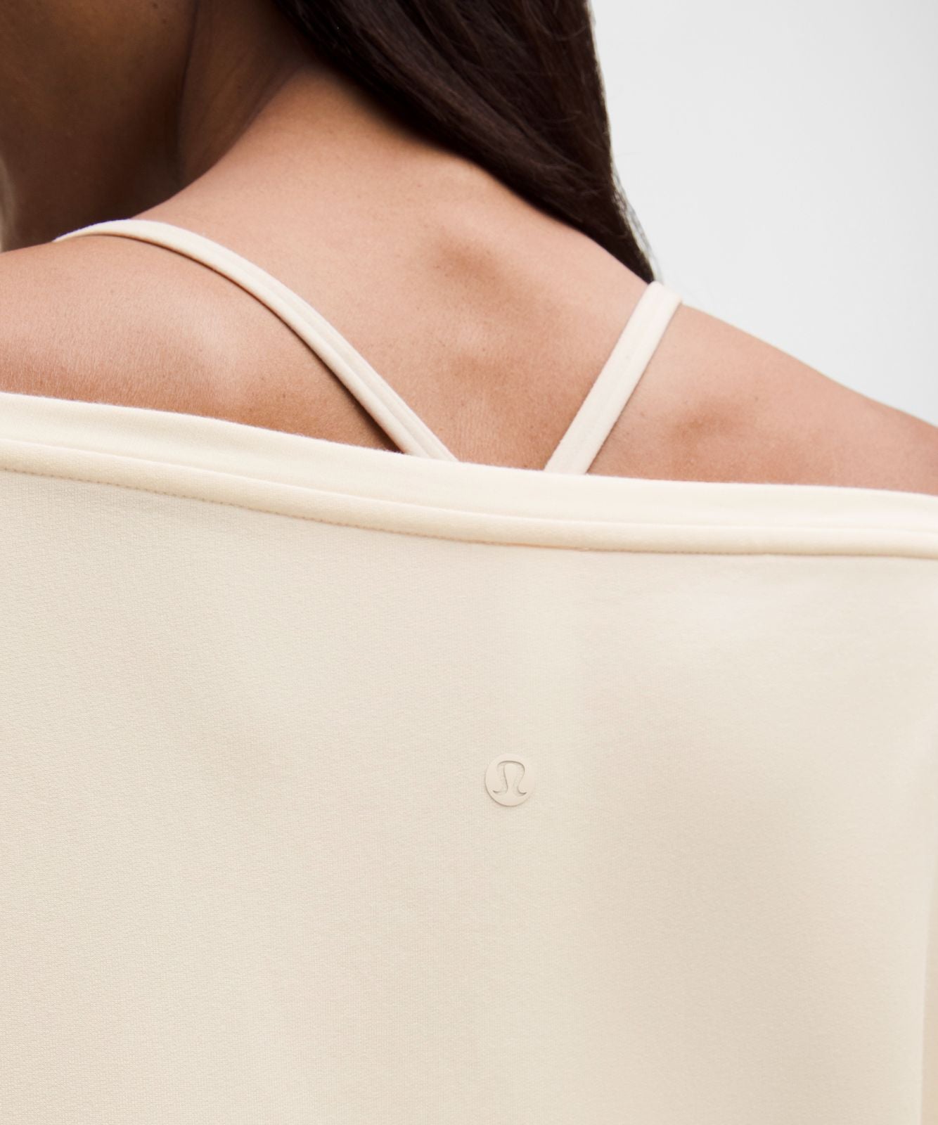 BeCalm Oversized Boatneck Long-Sleeve Shirt Coconut Ivory