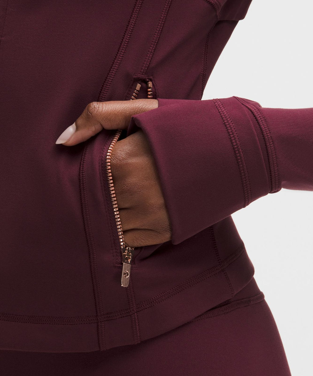 Define Cropped Jacket *Nulu Burgundy Bay/Rose Gold/Rose Gold