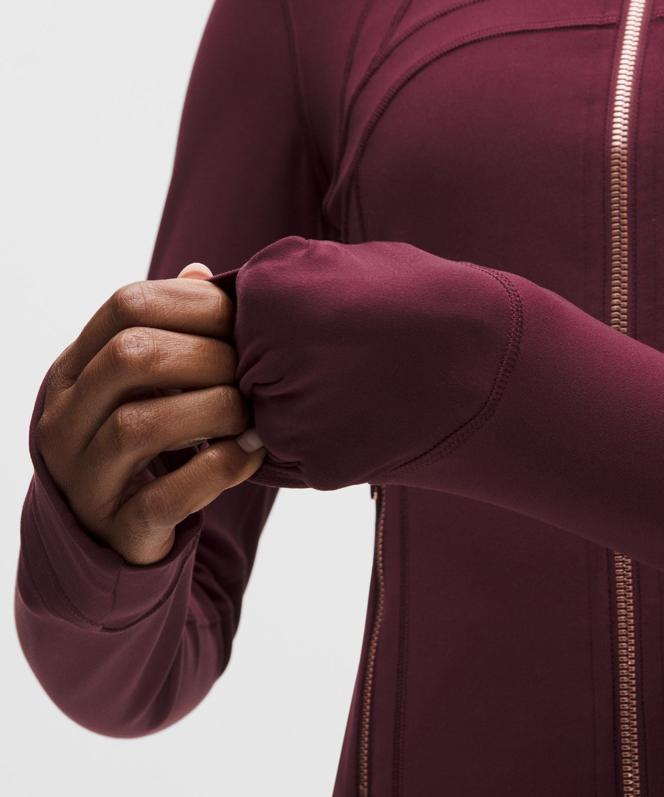 Define Cropped Jacket *Nulu Burgundy Bay/Rose Gold/Rose Gold